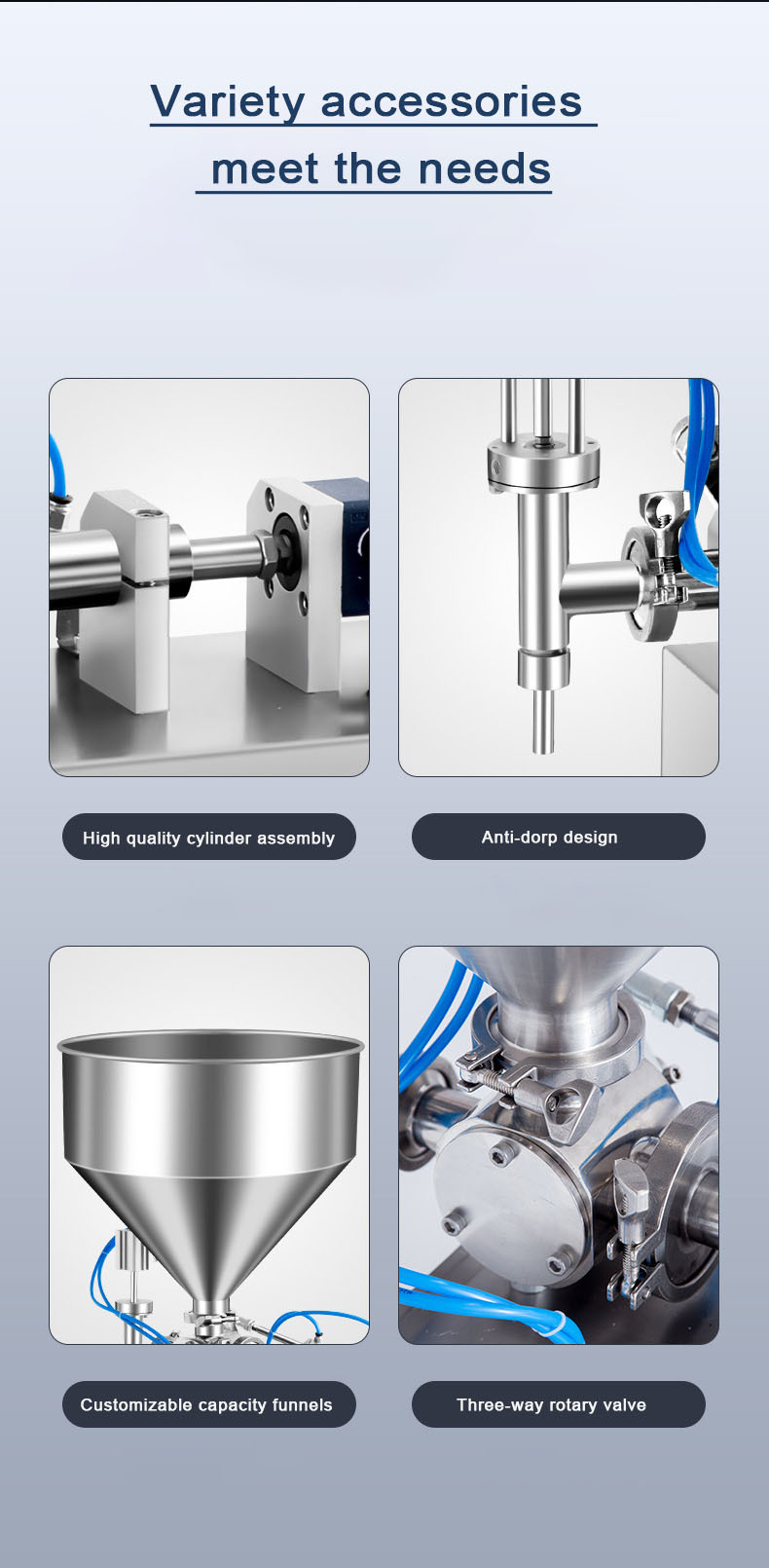 Customize Capacity Anti-Drip Multi Use Liquid Filling Machine Single Head Filler