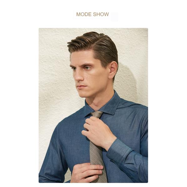 Solid Pattern French Cuff Colored Sweat Plaid Printed Slim Fit Shirts for Businessmen