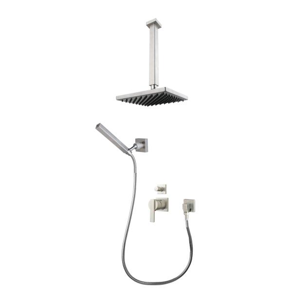 Bathroom multifunction wall mounted water saving shower faucet