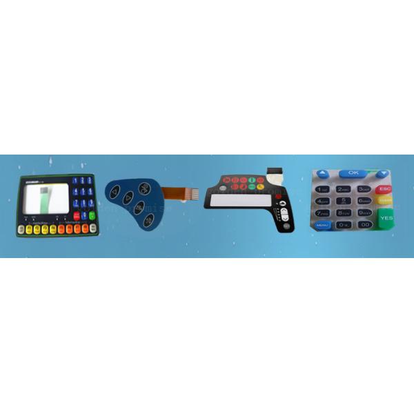 LGF /EL Backlight FPC Membrane Switch , Membrane Touch Switch With Color Window