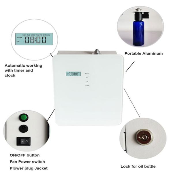 250ml Commercial Essential Oil Diffuser Wall Mount HVAC Scent System