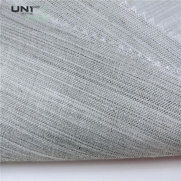 Soft Washable Polyester Woven Long Hair Interlining Canvas Fabric For Suit