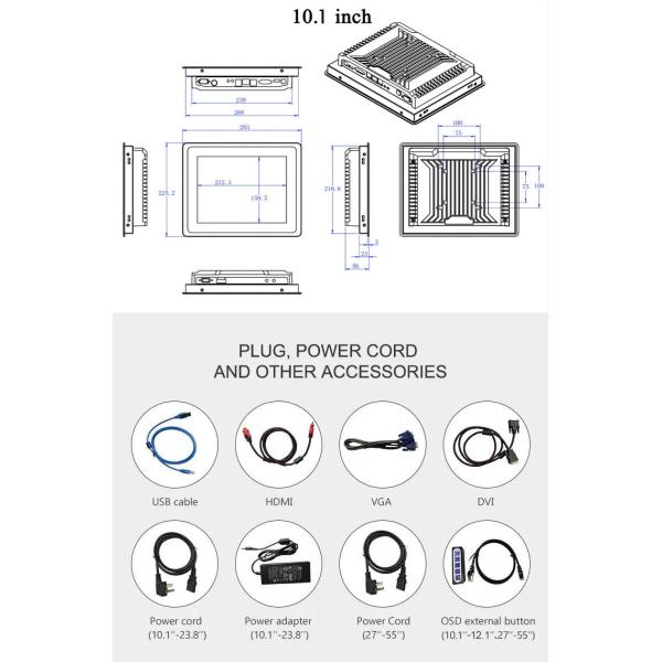 Win 10 Self Order Pos System Interactive Digital Kiosk Linux HMI Embedded