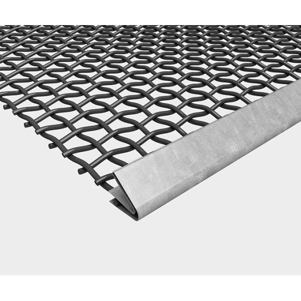 Square Opening Vibrating Wire Mesh Screen Steel Woven Aggregate Processing