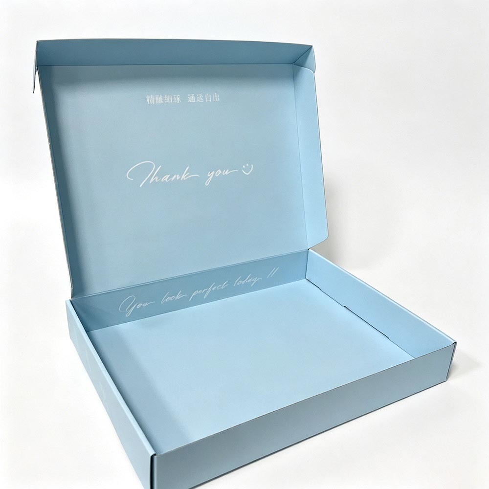 E-commerce Packaging Corrugated Mailer Boxes Silver Foil Stamping