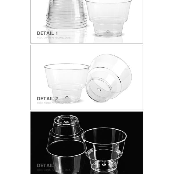 Party supply BPA Free dessert tableware 150ml disposable mousse plastic cup