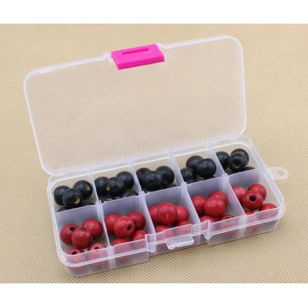 Compartment Clear Plastic Storage Box With Removable Dividers, Slots Adjustable Craft Organizer Jewelry plastic Storage