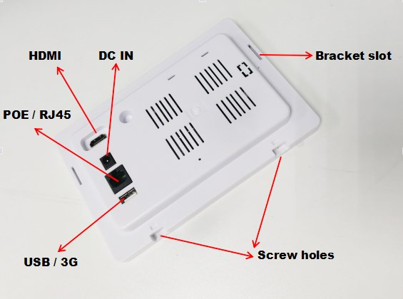 Android Rooted Tablet Touch Panel with Temperature and Humidity sensor and POE for Domotic house