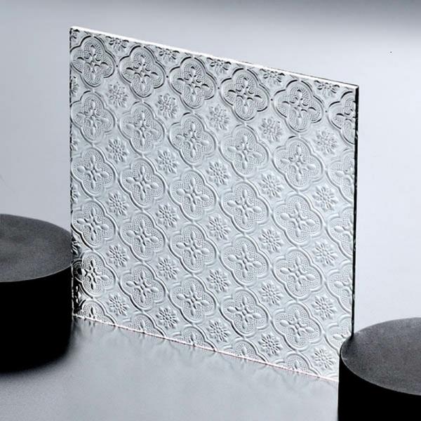 Ultra Clear Float Pattern Decorative Glass Narrow Reeded Tempered Sheet Glass Stair Manufacturing Plant