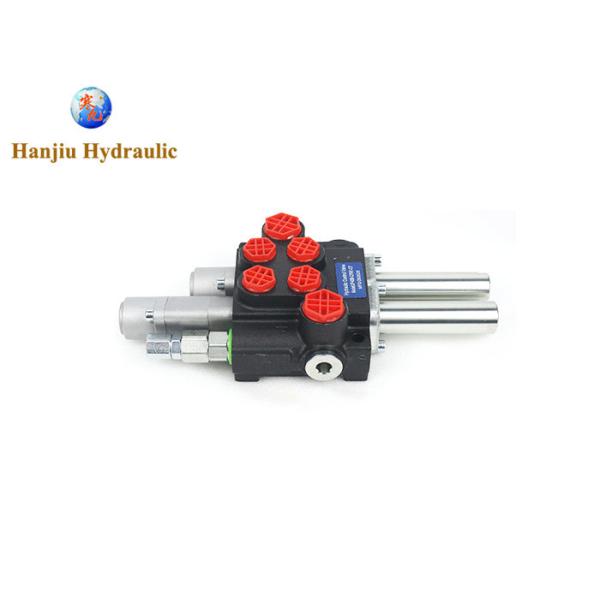 2 Section Hydraulic Distributor Monoblock Directional Control Valve Max Flow 40L 1-floating Section Cable Controlled P40