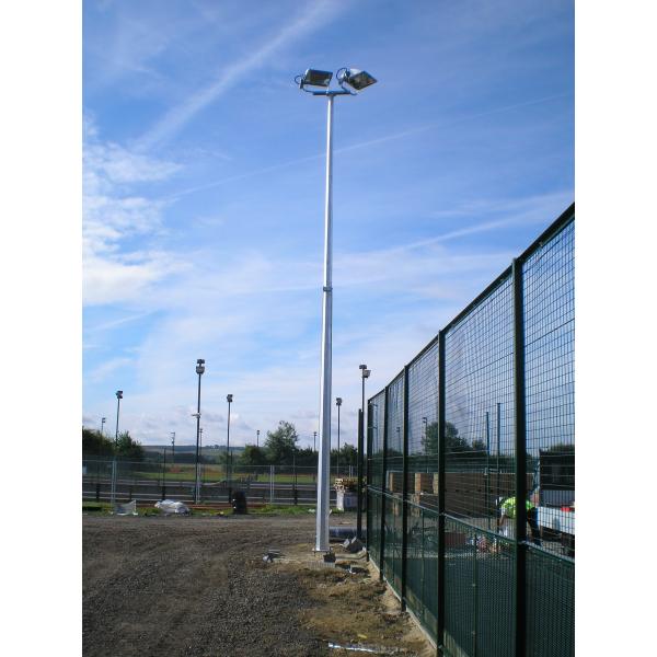 Overlap Type Steel Utility Poles Hot Dip Galvanized With Octagonal Shape