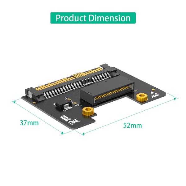 U.2 to EDSFF E1.S Adapter 13x7x1cm for NVMe SSD Data Center