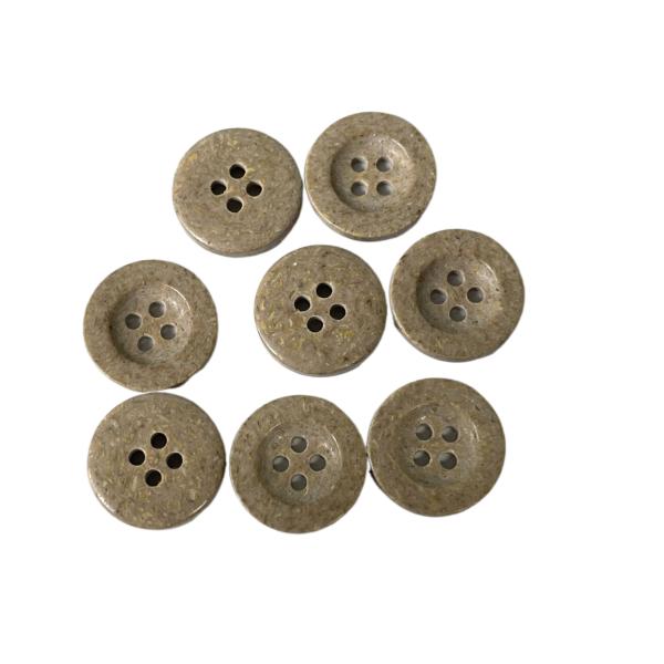 Recycled Polyester Buttons 4 Holes 28L For Coat Jacket Outerwear