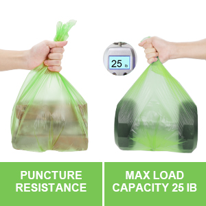 100% Cornstarch Biodegradable And Compostable Plastic Roll Bag,McDonalds Bag Supplier, Environmental Biodegradable Bin L