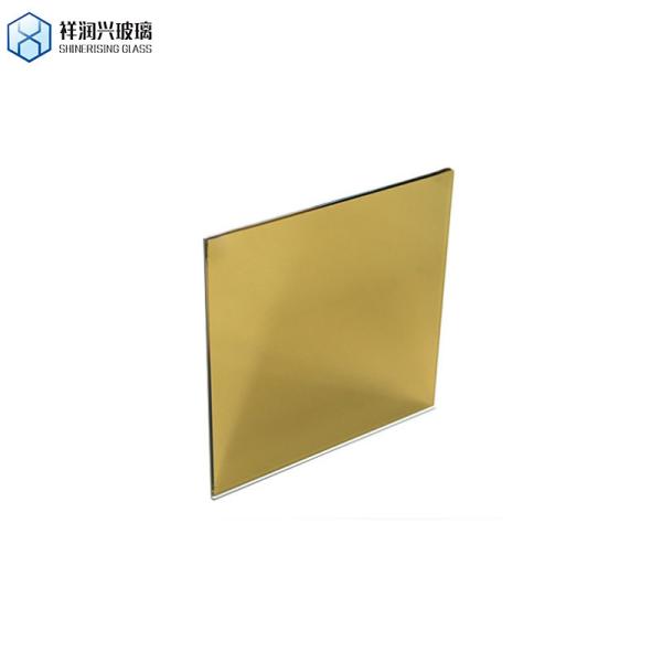 Customized Request 4mm Clear / Colored Golden Reflective Two Way Mirror Customization