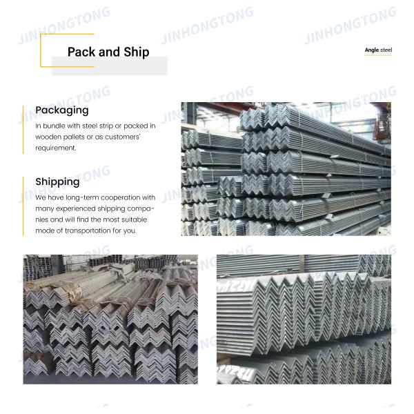 New hot-rolled Q235 galvanized equal angle bars for engineering structures, providing strength and durability