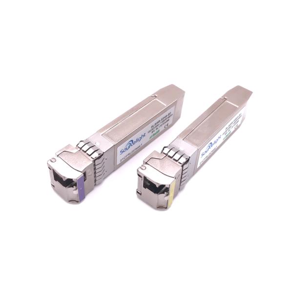 Tx1490 Rx1550nm Sfp+ Optical Transceiver -24dBm RX Sensitivity