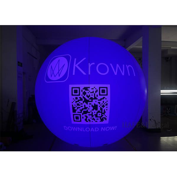 Customizable Inkjet Patterns, Inflatable LED Balloon Lights RGB For Event Decoration And Marketing