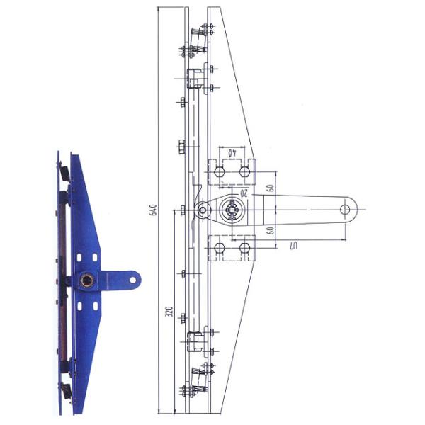 304 Stainless Steel Elevator Spare Parts Synchronous Door Vane