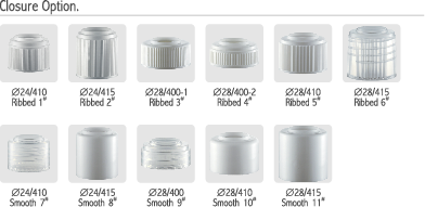 JY326-02 Clockwise Rotation Lotion Pump With Ribbed Closure