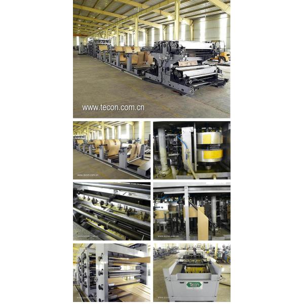 Multi Wall Paper Bag Forming Machine / Sack Bottom Sealing Machine for Cement Packing Bags