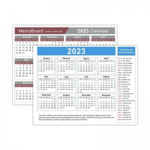Quality Double Sides Sticky Display Board Removable Glue Calendar Memo Board for sale