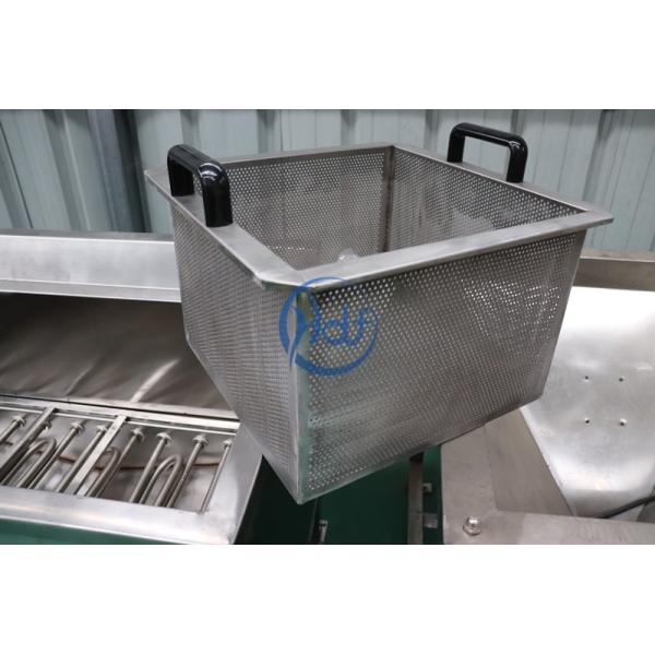 Gas / Electric Heating Chicken Deep Fryer Machine Commercial Two Baskets