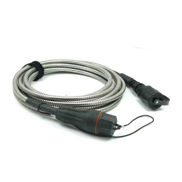 FTTA Cpri Armored Patch Cord FULLAXS LC To ODVA LC For Telecom Wireless Base Station