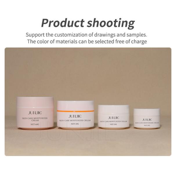 Face Cream Jar Empty Cosmetic Plastic Packaging 50ml Custom PP Empty Lid Face Cream Container Custom Color