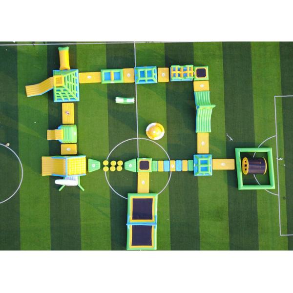 Attractive Inflatable Water Play Obstacle Course , Giant Inflatable Floating Water Park