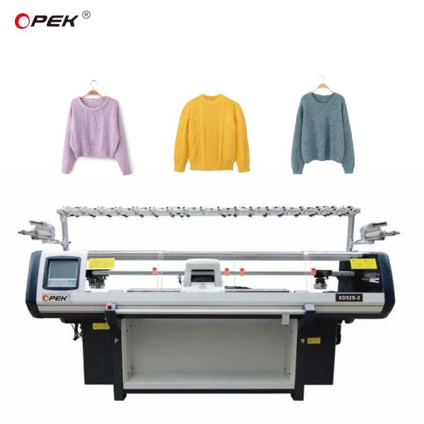 Computerized Double System Woolen Knitwear Making Machine for 52inch