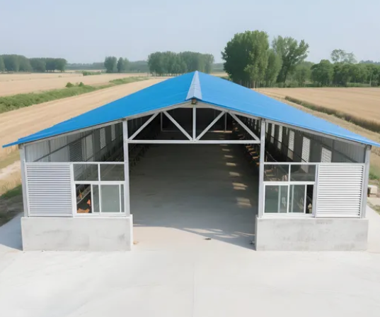 Quick Assembly Hot-Dip Galvanized Steel Poultry House with Customizable Layout