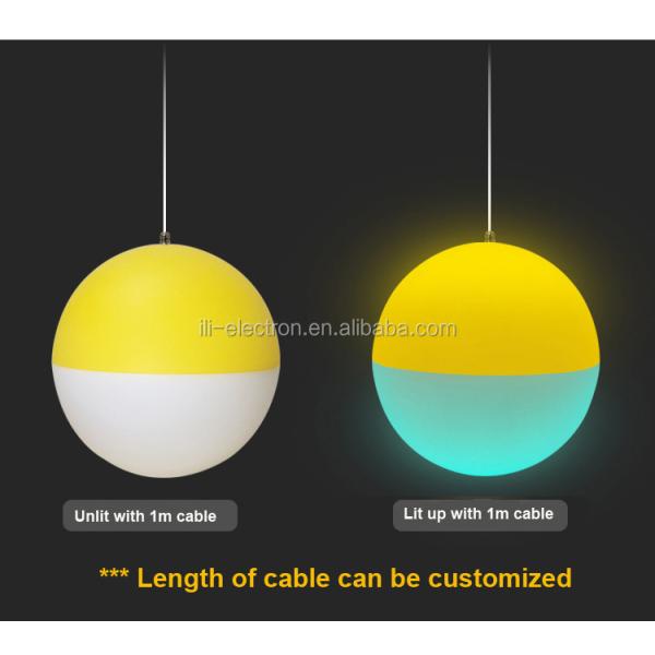 remote control colorful decorative plastic chandelier