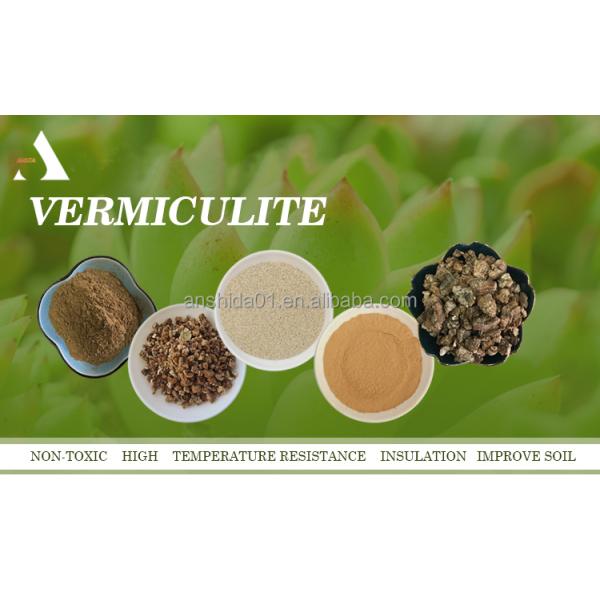 Light Density Silver Expanded Vermiculite for Fireproofing Door Core