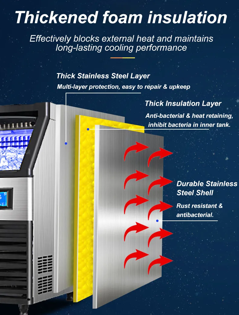 Stainless Steel Industrial Flake Ice Machine Automatic Flake Ice Maker Machine 220V