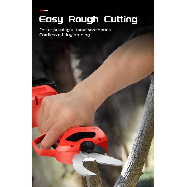 21V Electric Pruning Scissors With Display Lithium Pruning Garden Fruit Tree Branches High Branch Scissors