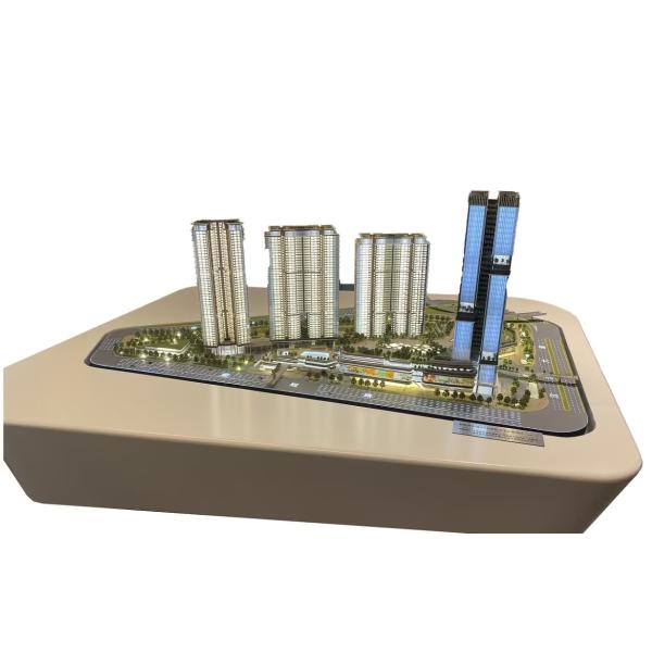 Precision Architectural Model Display 1:150 Commercial Building Model