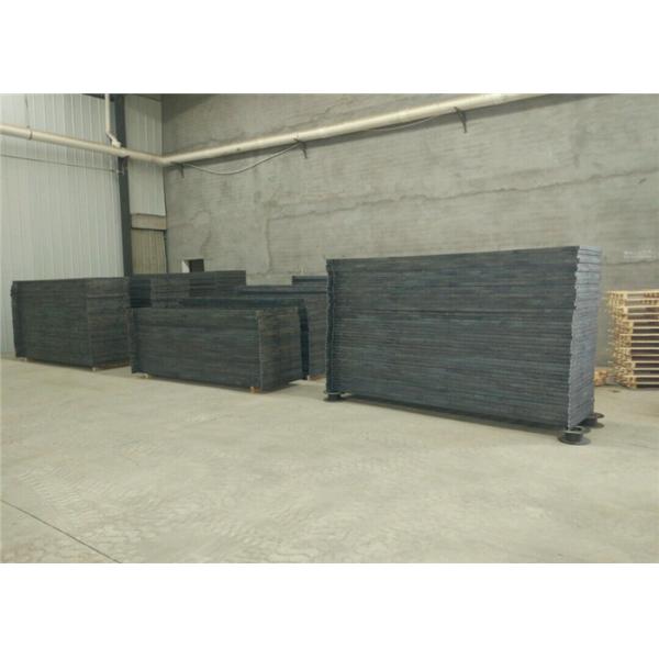 Round / Twisted Steel Bar Grating Clear Opening Pressure Welded High Loading