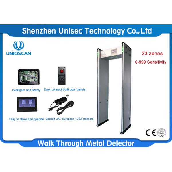 33 Zone Infrared 7" LCD Walk Through Metal Detector