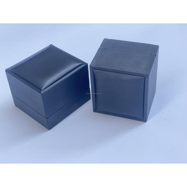 Customized Luxury Black PU leather Earring Box