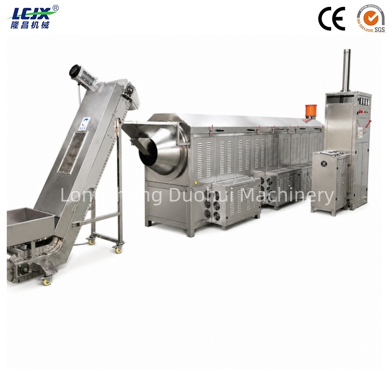 Stainless Steel Continuous Roasting Machine with Automatic Control and Electromagnetic Heating