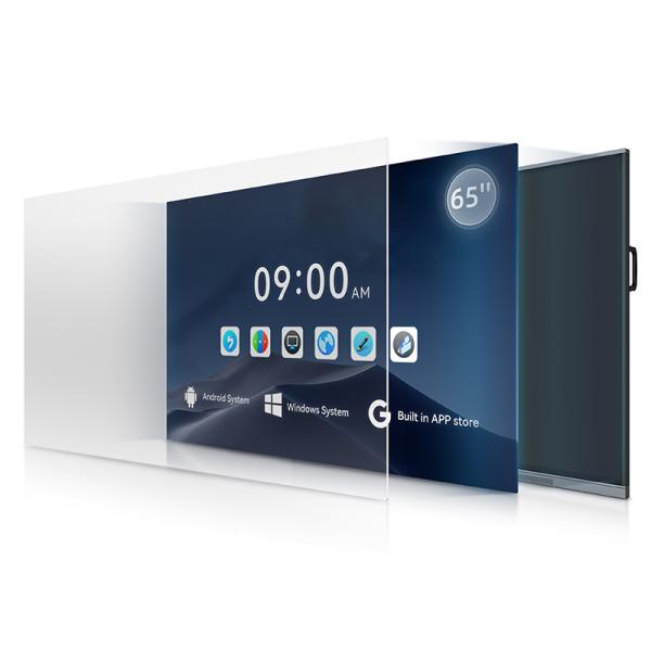 65 Inch Interactive Touch Whiteboard With 20 Touch Points And 400cd/M2 Brightness
