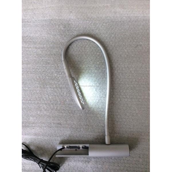 DC 12V Snake Gooseneck Adjustable LED Bedside Reading Light with Touch Sensor Switch CE ROHS LVD EMC Certified