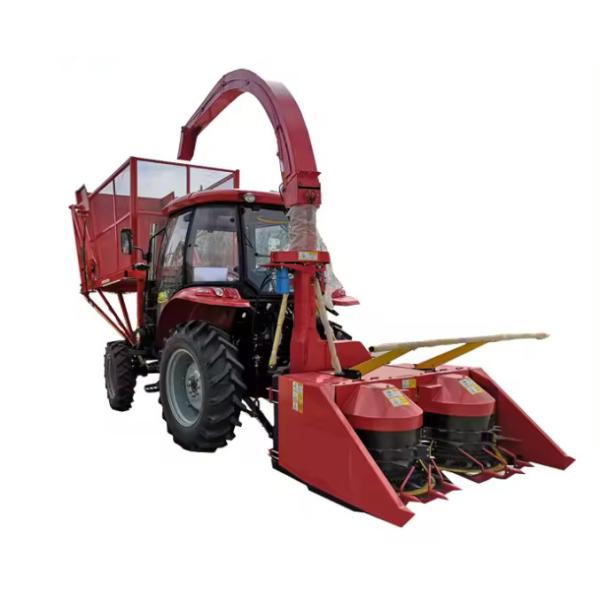 Double Rows Tractor Mounted Silage Forage Harvester Machine Corn Stalk Napier Grass Alfalfa Combine Silage Harvester