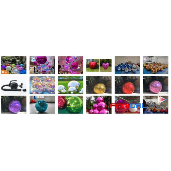 Inflatable Reflective Shiny Loving Heart Shaped Mirror Balloon
