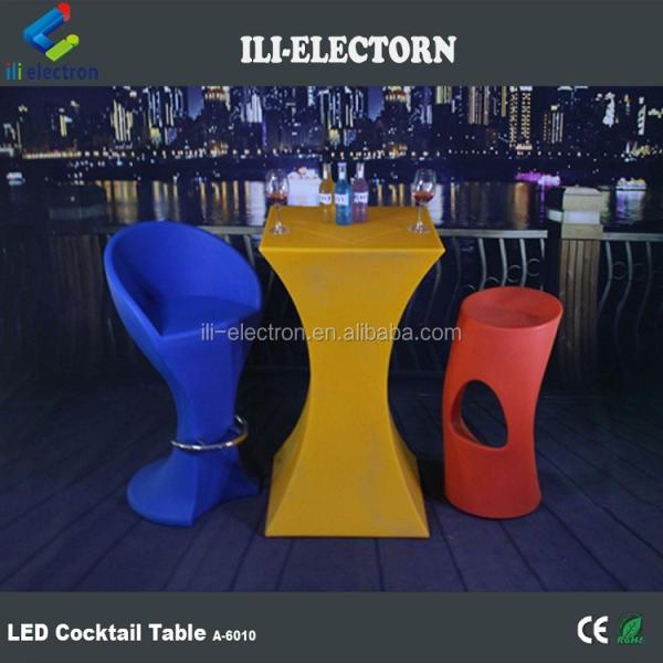 LED Outdoor Table LED Glow Bar Table light up cocktail table