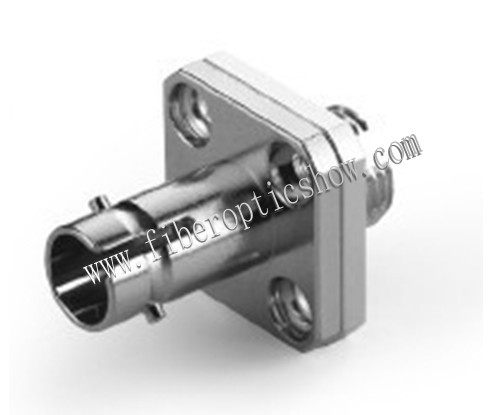 Simplex Metal Fiber Optic Adapter For Mounting In Panel With Square Cut Out