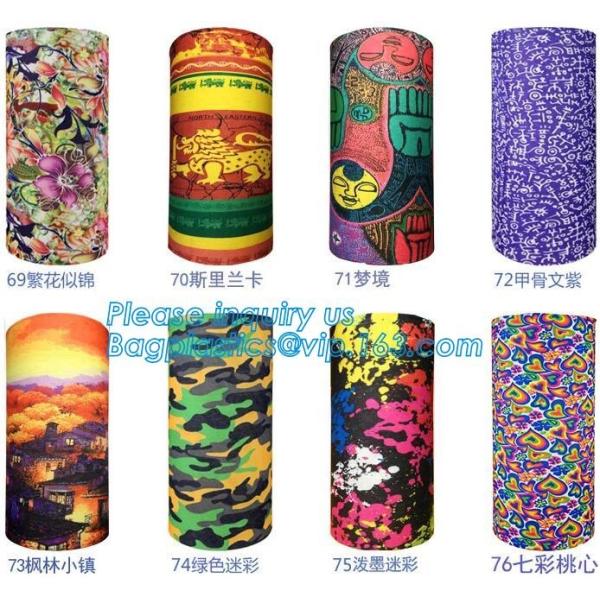 custom colorful seamless multifunctional bandana,Bespoke multifunctional seamless tube sun protection face mask scarf ba