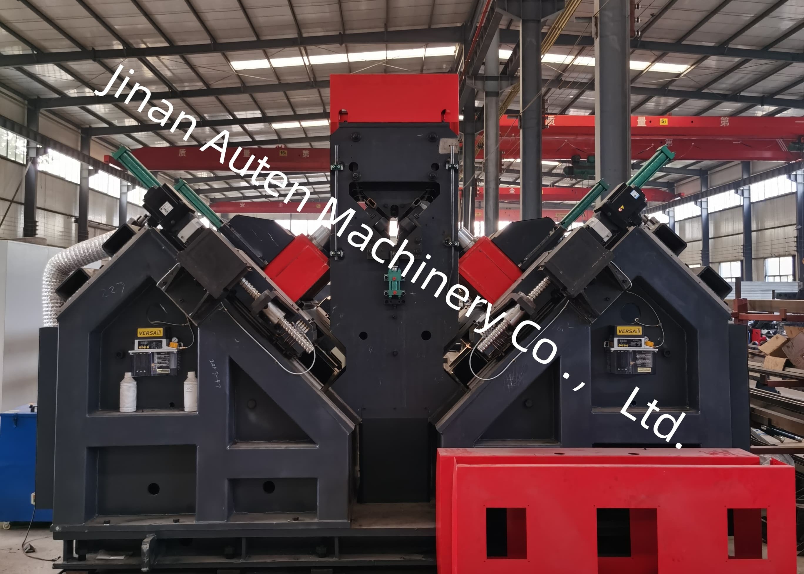 High-Precision CNC Angle Drilling Marking Machine Line With Air Cooling And Servo Control