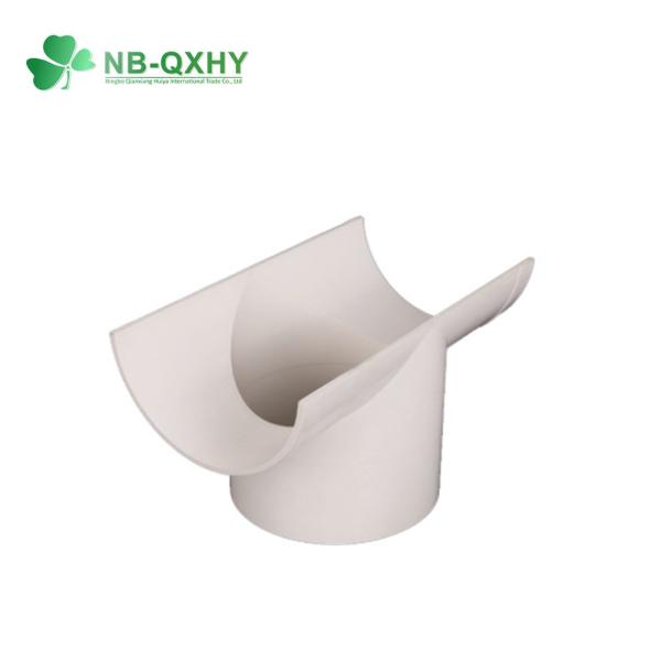 White GB/DIN Sandard UPVC PVC Pipe Fitting Snap/Slip Tee for Drainage
